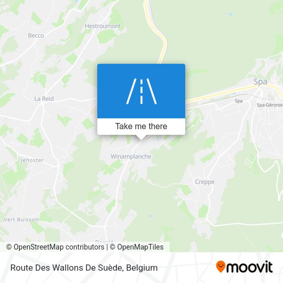 Route Des Wallons De Suède plan
