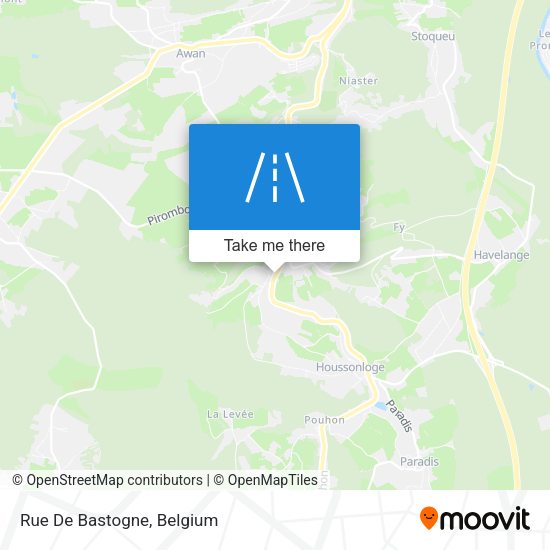 Rue De Bastogne plan