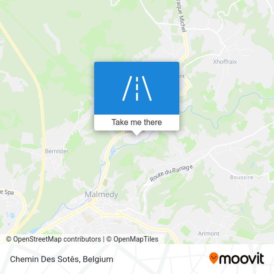 Chemin Des Sotês plan