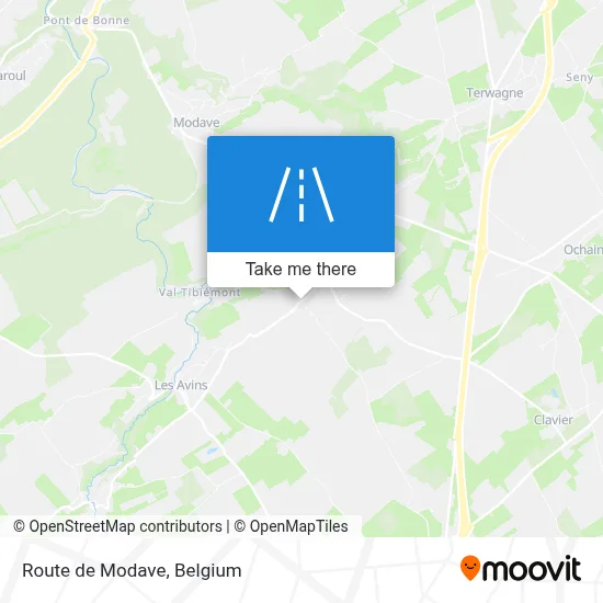 Route de Modave map