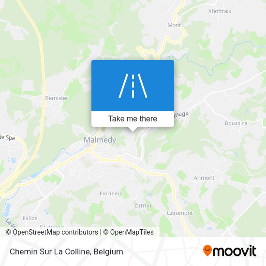 Chemin Sur La Colline map
