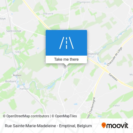 Rue Sainte-Marie-Madeleine - Emptinal map