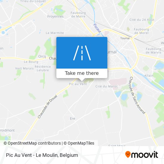 Pic Au Vent - Le Moulin map