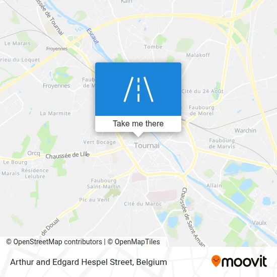 Arthur and Edgard Hespel Street map