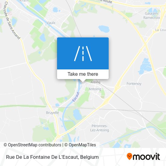 Rue De La Fontaine De L'Escaut plan