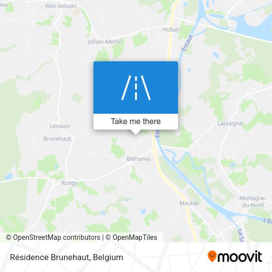 Résidence Brunehaut map