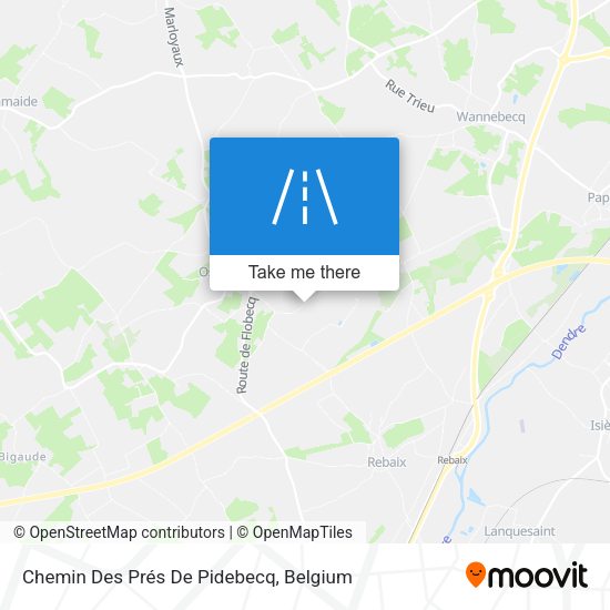 Chemin Des Prés De Pidebecq map