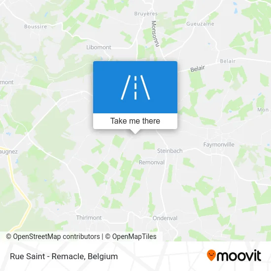 Saint Remacle Street map