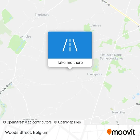 Woods Street map