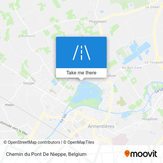 Chemin du Pont De Nieppe plan