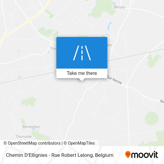 Chemin D'Ellignies - Rue Robert Lelong plan