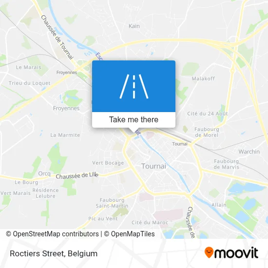 Roctiers Street map