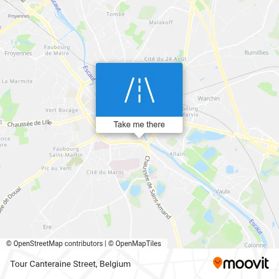 Tour Canteraine Street map