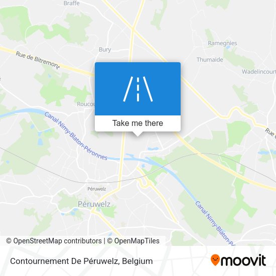 Contournement De Péruwelz map