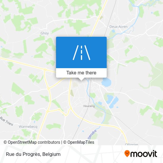 Rue du Progrès plan