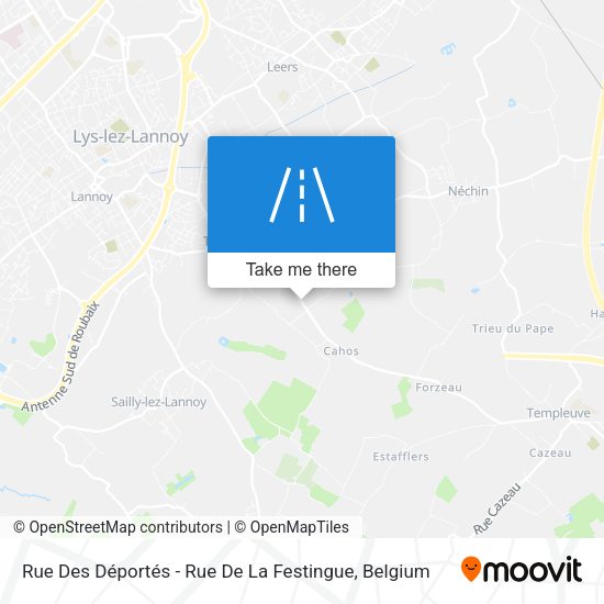 Rue Des Déportés - Rue De La Festingue plan