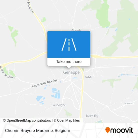 Chemin Bruyère Madame map