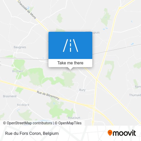 Rue du Fors Coron map