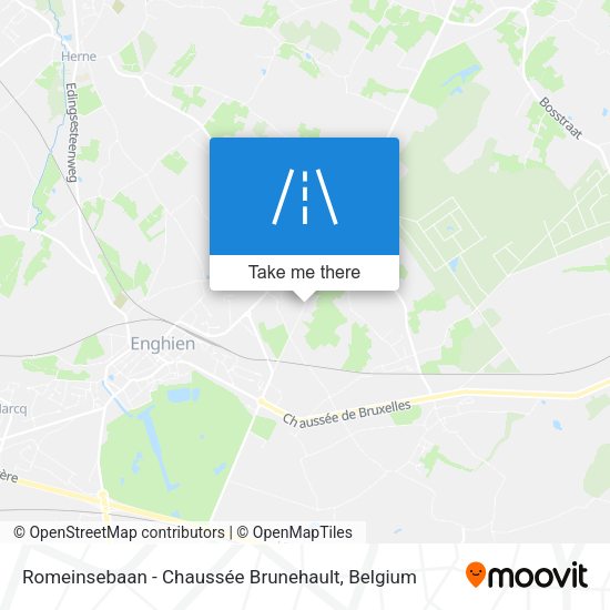 Romeinsebaan - Chaussée Brunehault plan