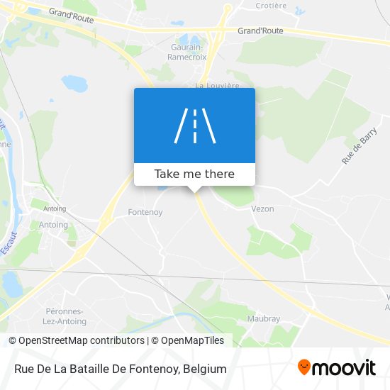 Rue De La Bataille De Fontenoy map
