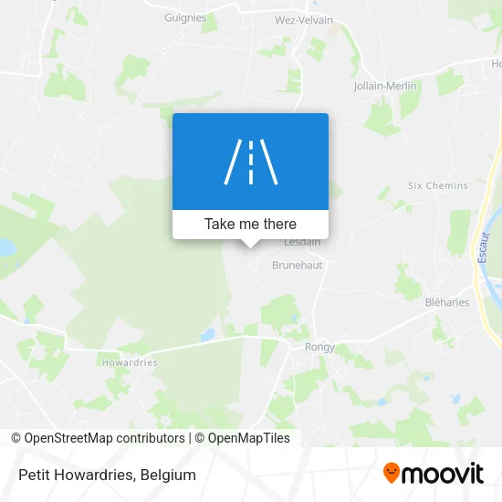 Petit Howardries map