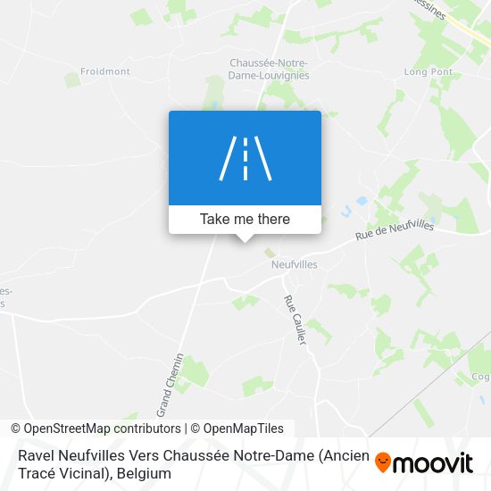 Ravel Neufvilles Vers Chaussée Notre-Dame (Ancien Tracé Vicinal) map