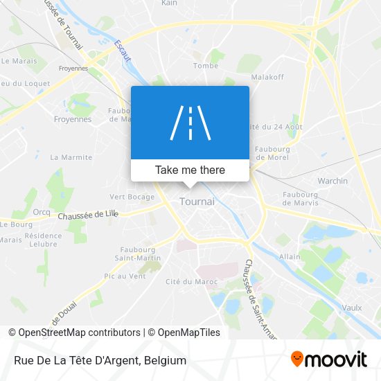 Rue De La Tête D'Argent map