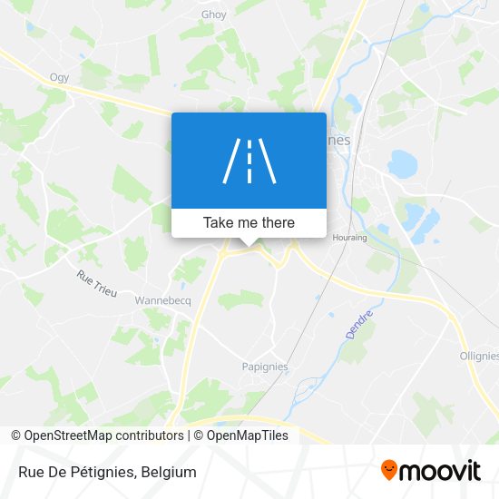 Rue De Pétignies plan