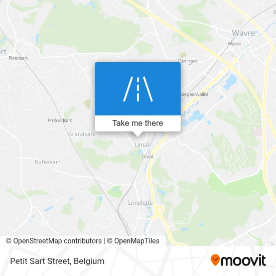 Petit Sart Street map
