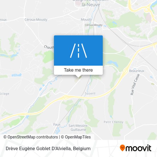 Drève Eugène Goblet D'Alviella map
