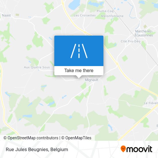 Rue Jules Beugnies plan
