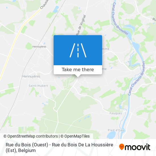 Rue du Bois (Ouest) - Rue du Bois De La Houssière (Est) plan