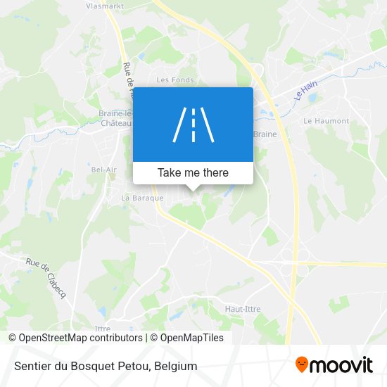 Sentier du Bosquet Petou plan