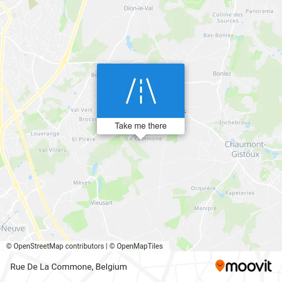 Street of the Commone map