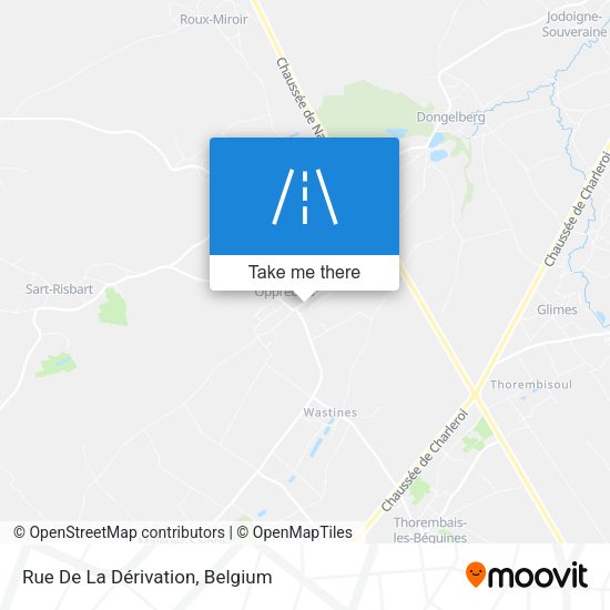Rue De La Dérivation map