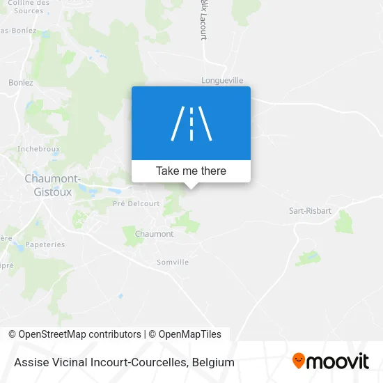 Assise Vicinal Incourt-Courcelles map