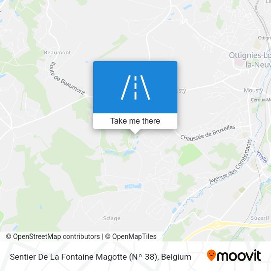 Sentier De La Fontaine Magotte (Nᵒ 38) map