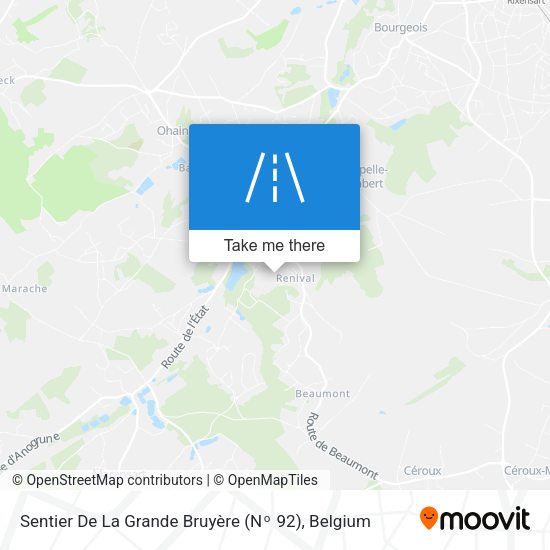 Sentier De La Grande Bruyère (Nᵒ 92) plan