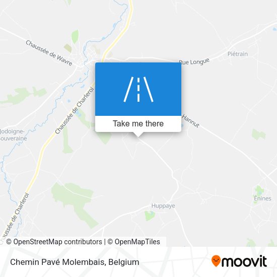 Chemin Pavé Molembais map