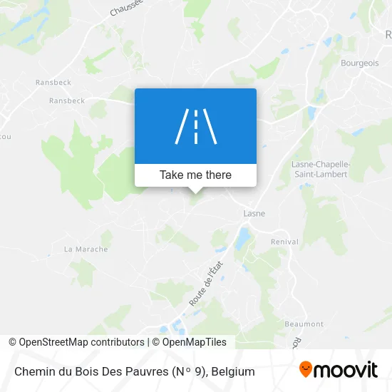 Chemin du Bois Des Pauvres (Nᵒ 9) map