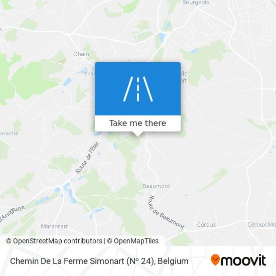 Chemin De La Ferme Simonart (Nᵒ 24) map