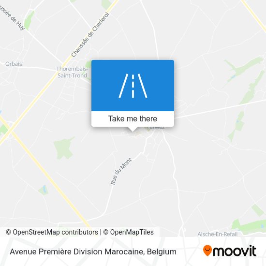 Avenue Première Division Marocaine map