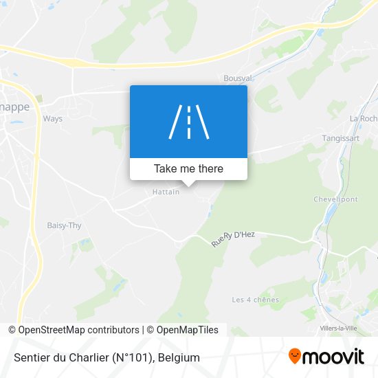 Sentier du Charlier (N°101) map