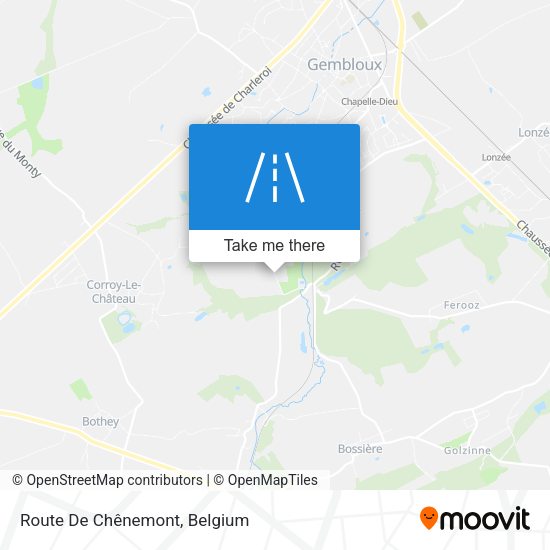 Route De Chênemont map