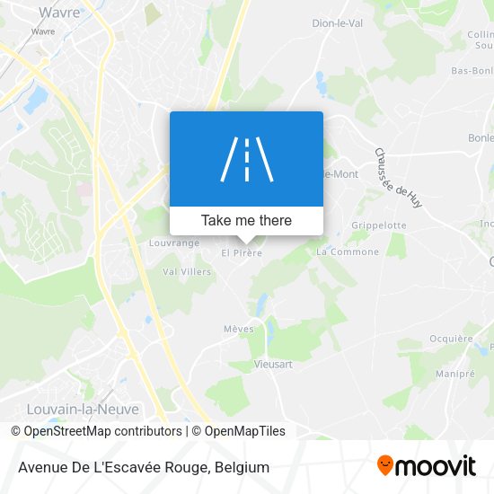 Avenue De L'Escavée Rouge plan