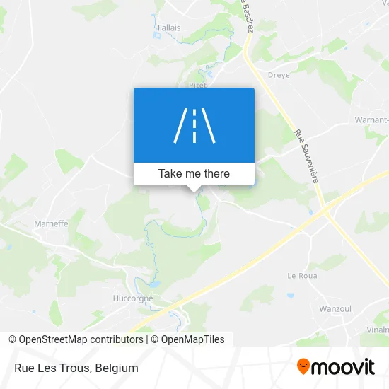 Les Trous Street map