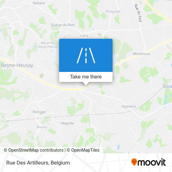 Rue Des Artilleurs plan