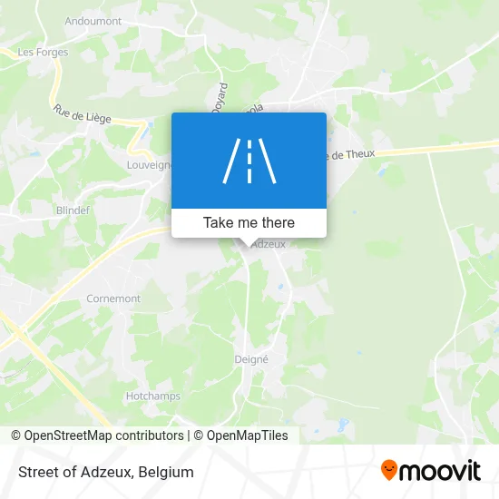 Street of Adzeux map