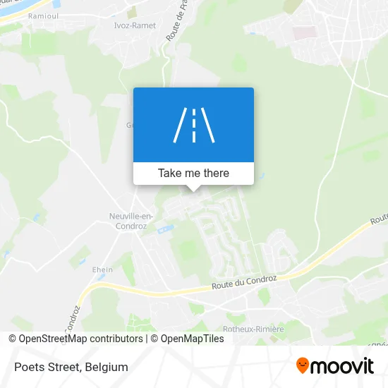 Poets Street map