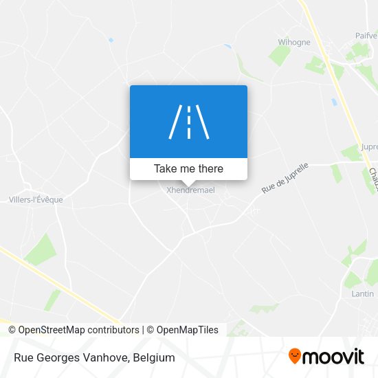 Rue Georges Vanhove plan